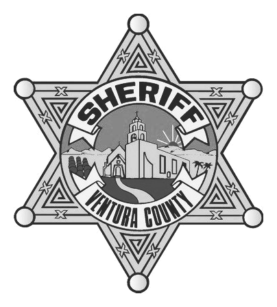 Grayscale logo of the Ventura County Sheriff on a transparent background